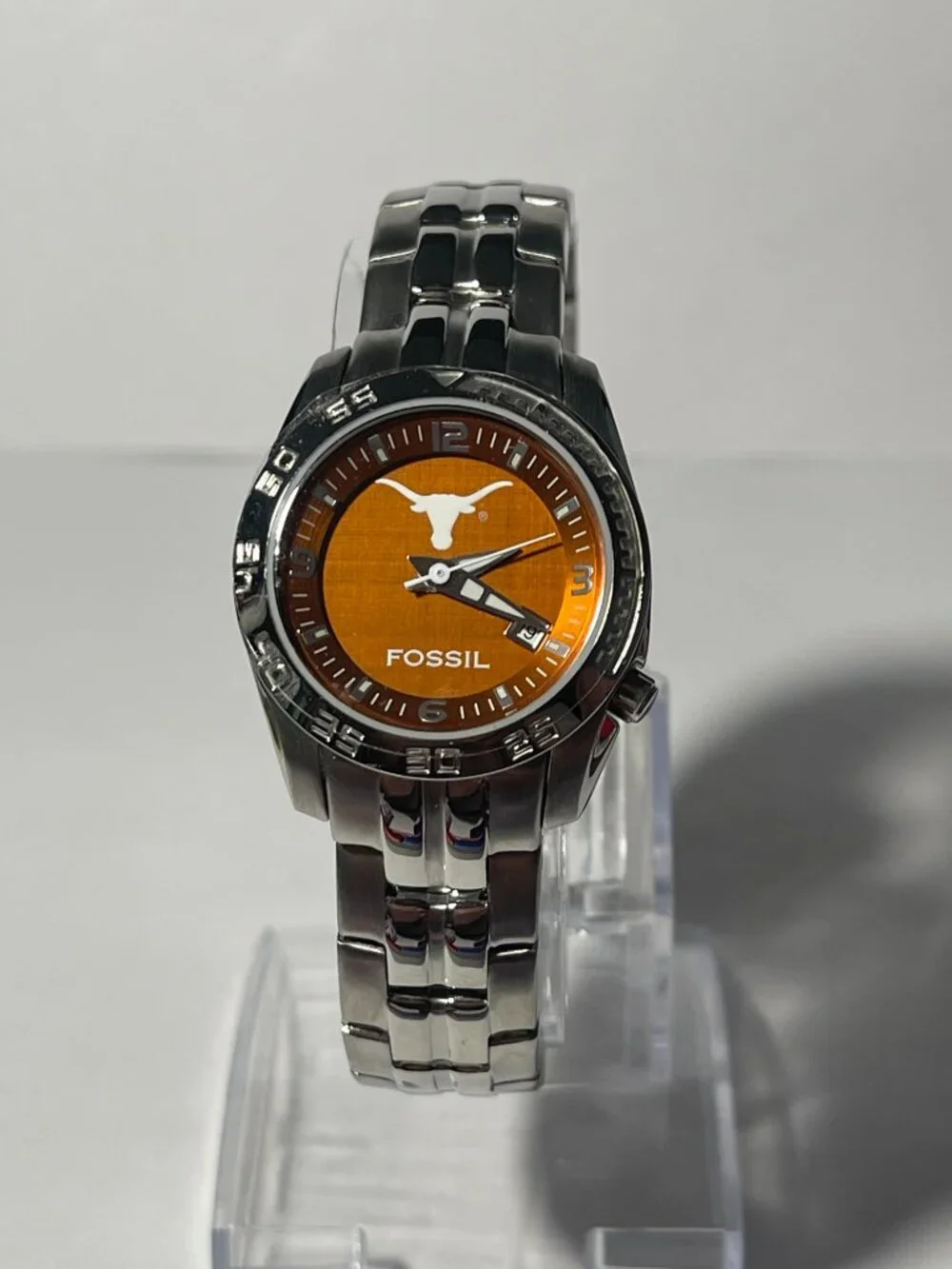 Texas Longhorns NCAA Stainless-Steel Women's Watch by Fossil NEW